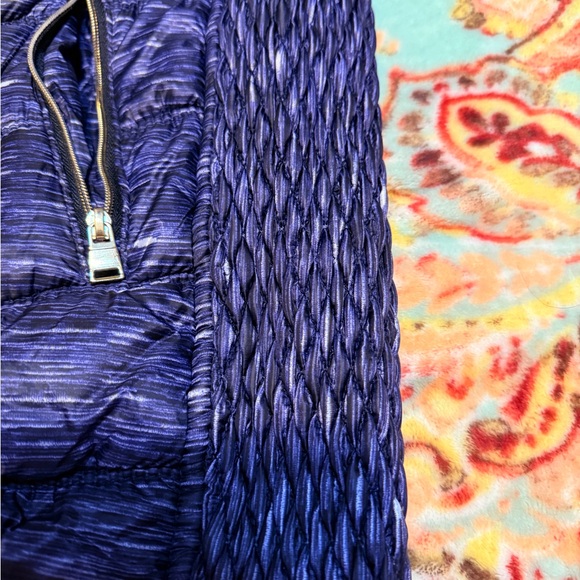 Workshop Republic/ Navy w Dark Purple vibes- Workshop Texured Puffer Vest  Sz Sm - Picture 11 of 16